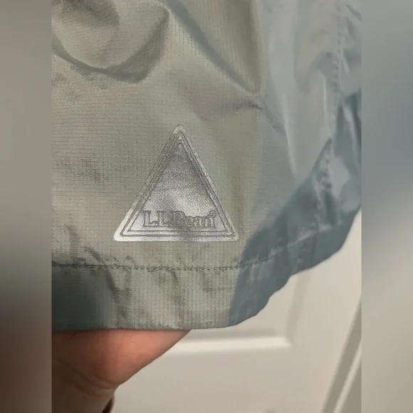 L.L. Bean Youth L Rain Jacket Gray Yellow Waterproof Reflective Outdoor Shell - Picture 16 of 16